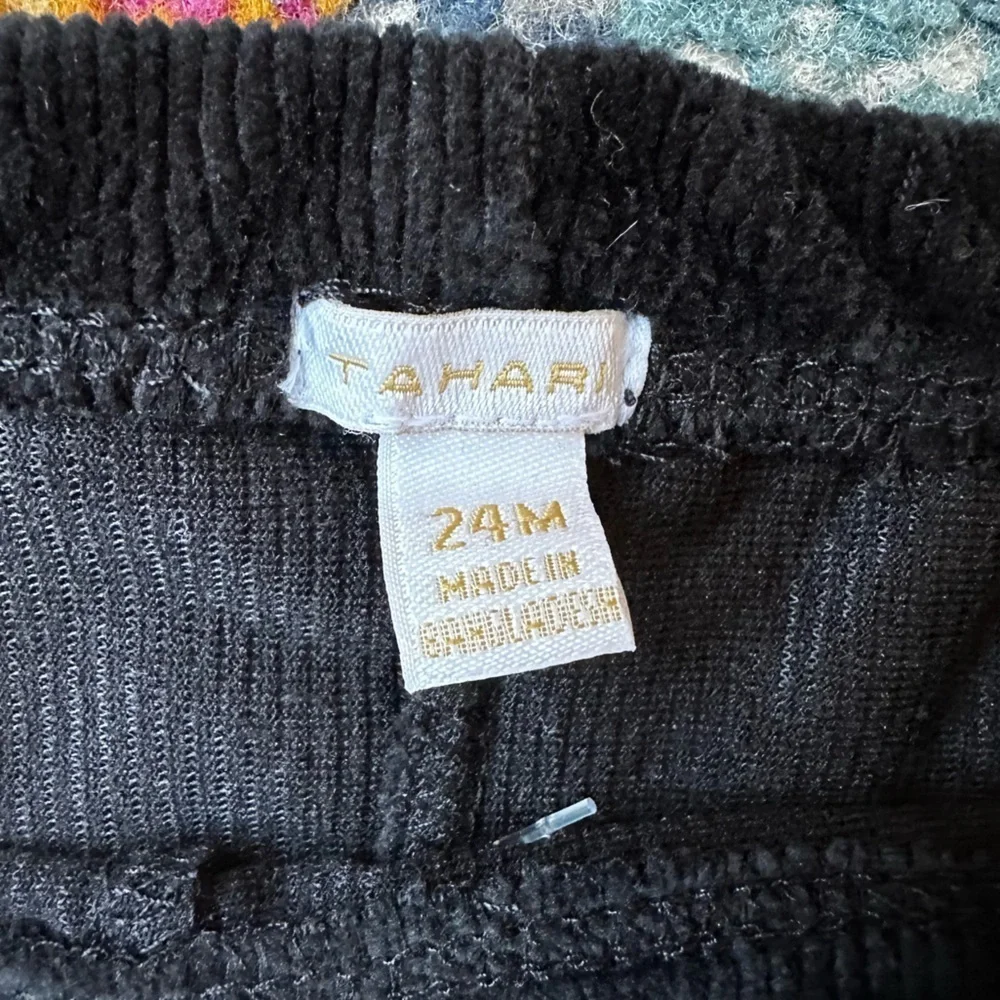 Tahari black velour